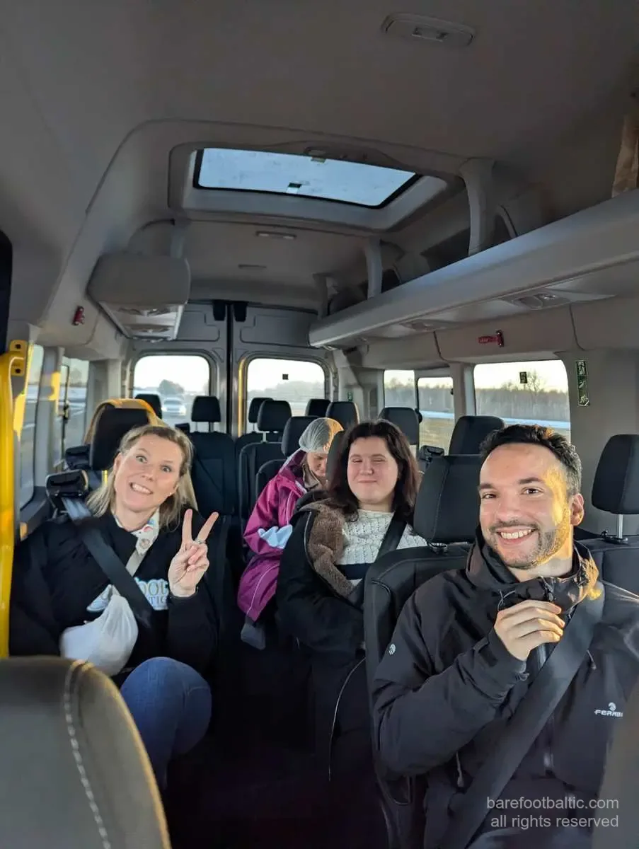 Gäste im Kleinbus